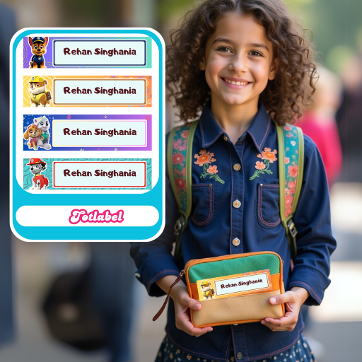 Paw Patrol Personalised Waterproof Stickers