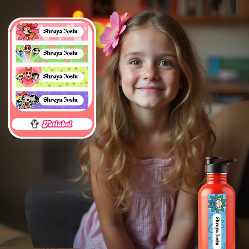 Powerpuff Girls Customized Waterproof Labels