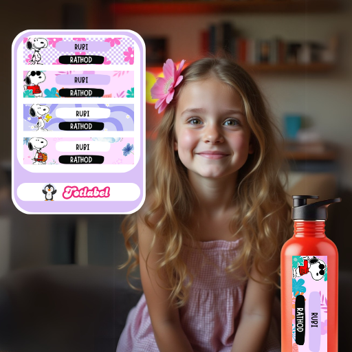 Snoopy Customized Waterproof Labels