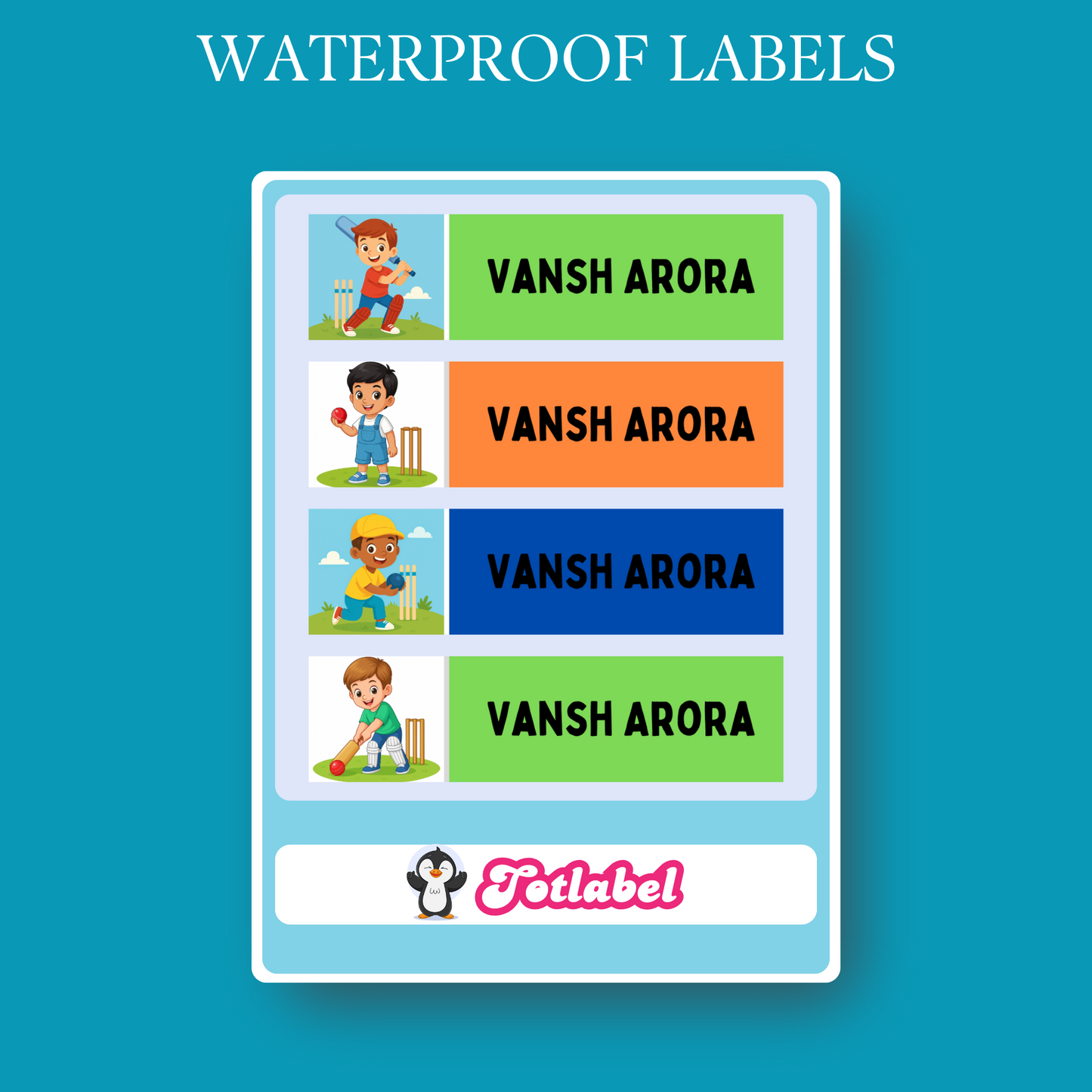 Cricket Customized Waterproof Labels