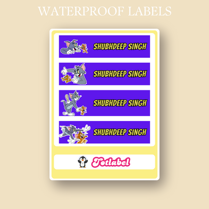 Tom & Jerry Customized Waterproof Labels