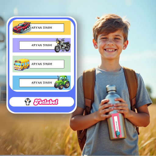 Cars Superhero Customized Waterproof Labels